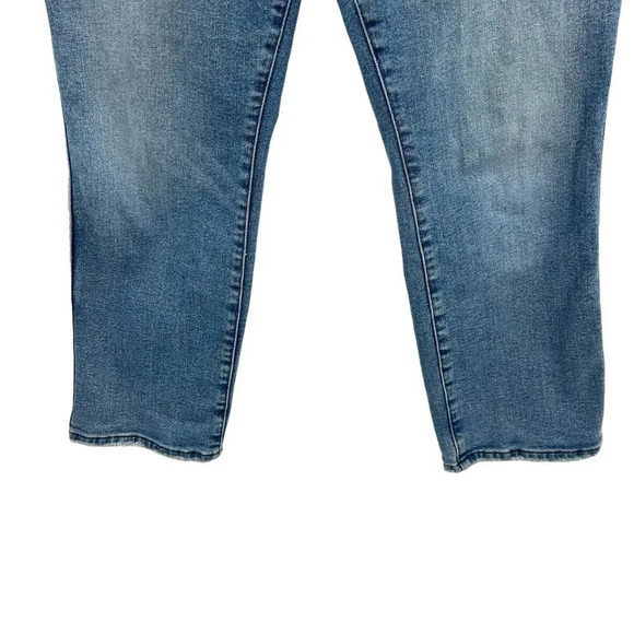 Good American Good Curve Straight‎ Jeans Blue858 Wash Size 14 / 32 - Picture 5 of 12